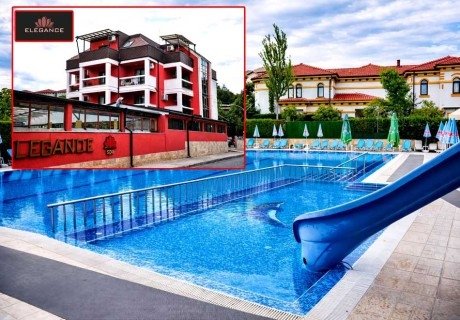 Почивка през юли и август в Огняново: Нощувка на човек със закуска и вечеря + 2 минерални басейна и релакс зона от хотел Елеганс***