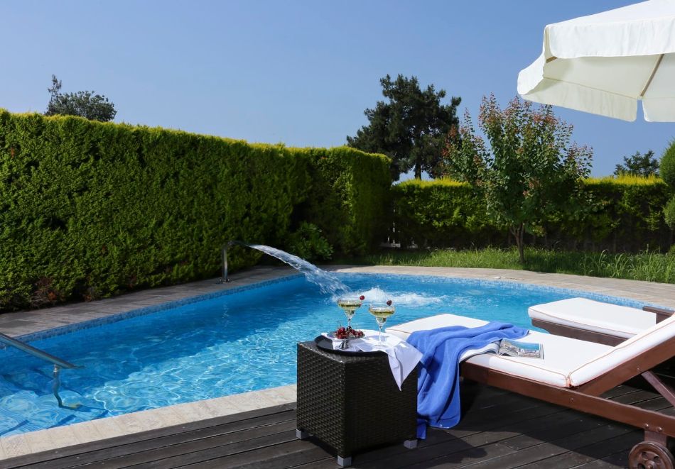 На първа линия на о. Тасос, Гърция: Нощувка на човек със закуска и вечеря + басейн в хотел Alexandra Beach Thassos Spa Resort****. Дете до 12г. БЕЗПЛАТНО!, снимка 6