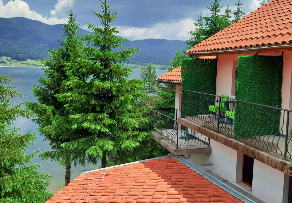 Нова година на брега на язовир Доспат! 3 нощувки на човек със закуски и вечери, едната Празнична с български и вносен алкохол без лимит + джакузи, сауна и парна баня в хотел Емили, Сърница, снимка 3