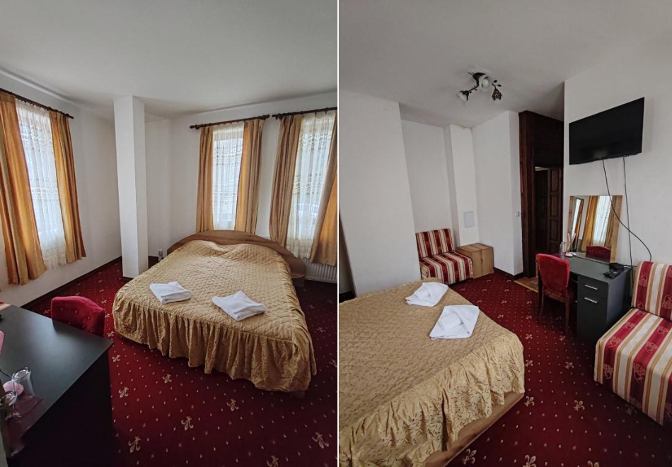 Нощувка на човек със закуска и вечеря + паркинг в семеен хотел Макензен, Мелник, снимка 6